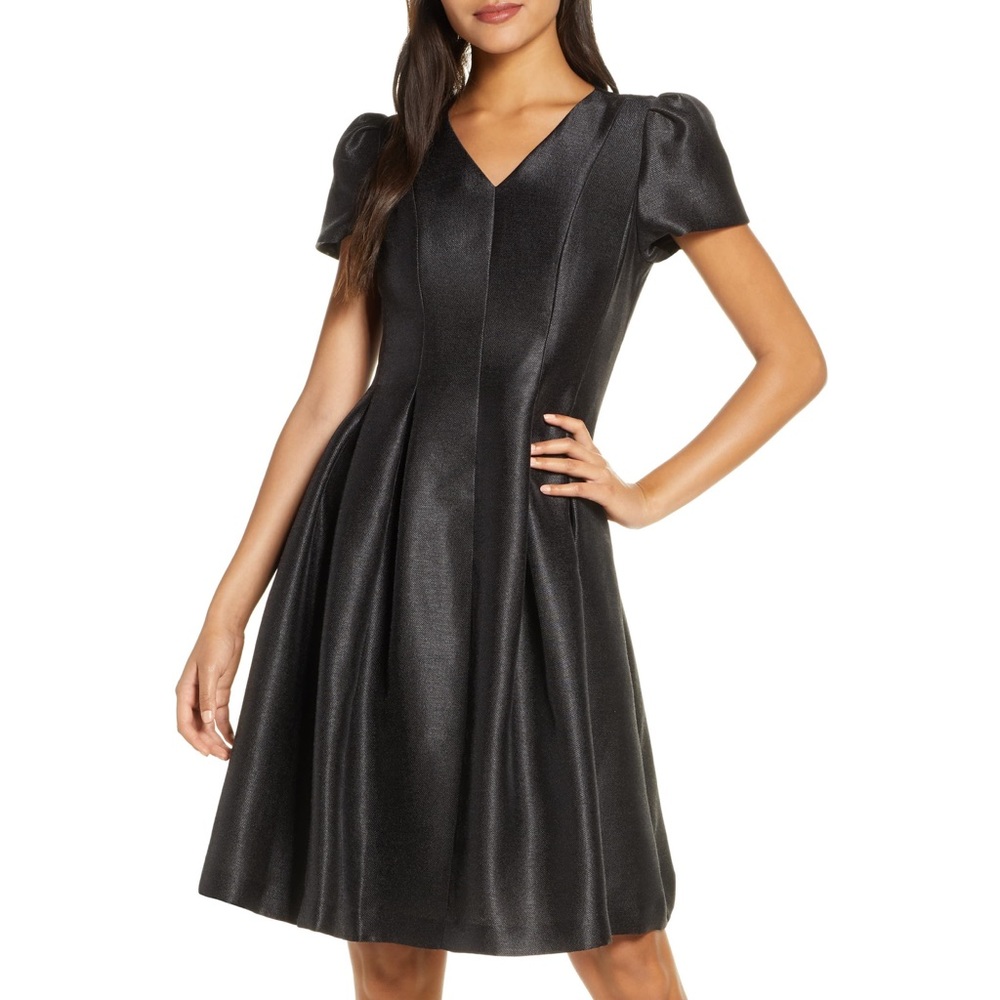 Rachel Parcell Shine Satin Twill Party Dress